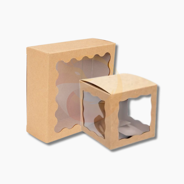 Custom Printed Kraft Window Boxes 4